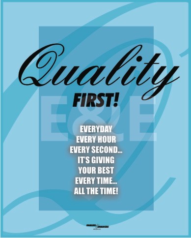  quality first !