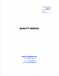 Quality Manual Template for ISO 9001:2015