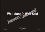 Well Done > Well Said